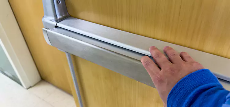 Installing a Push Bar on a Door Allison Park